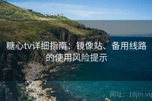 糖心tv详细指南：镜像站、备用线路的使用风险提示