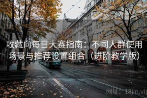收藏向每日大赛指南：不同人群使用场景与推荐设置组合（进阶教学版）