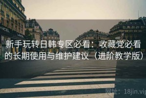 新手玩转日韩专区必看：收藏党必看的长期使用与维护建议（进阶教学版）