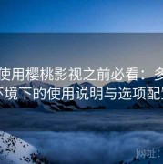 新手使用樱桃影视之前必看：多语言环境下的使用说明与选项配置