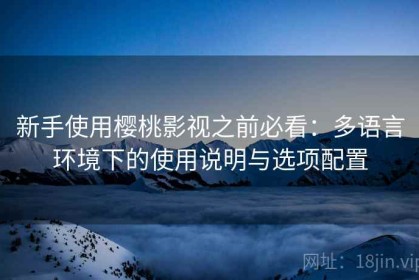 新手使用樱桃影视之前必看：多语言环境下的使用说明与选项配置