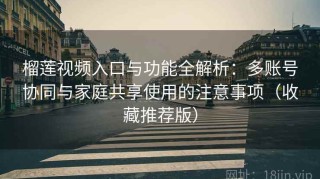 榴莲视频入口与功能全解析：多账号协同与家庭共享使用的注意事项（收藏推荐版）