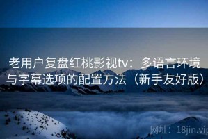 老用户复盘红桃影视tv：多语言环境与字幕选项的配置方法（新手友好版）