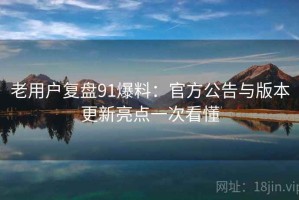 老用户复盘91爆料：官方公告与版本更新亮点一次看懂