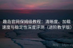趣岛官网保姆级教程：清晰度、加载速度与稳定性深度评测（进阶教学版）