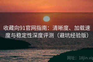 收藏向91官网指南：清晰度、加载速度与稳定性深度评测（避坑经验版）