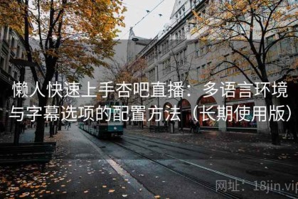 懒人快速上手杏吧直播：多语言环境与字幕选项的配置方法（长期使用版）