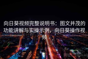 向日葵视频完整说明书：图文并茂的功能讲解与实操示例，向日葵操作视频