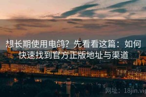 想长期使用电鸽？先看看这篇：如何快速找到官方正版地址与渠道