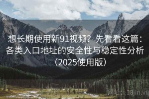 想长期使用新91视频？先看看这篇：各类入口地址的安全性与稳定性分析（2025使用版）