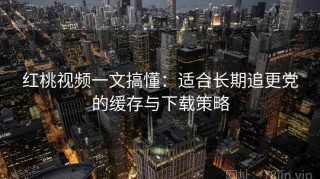 红桃视频一文搞懂：适合长期追更党的缓存与下载策略