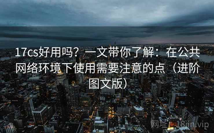 17cs好用吗？一文带你了解：在公共网络环境下使用需要注意的点（进阶图文版）