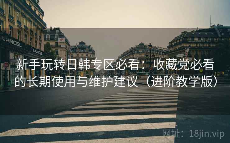 新手玩转日韩专区必看：收藏党必看的长期使用与维护建议（进阶教学版）