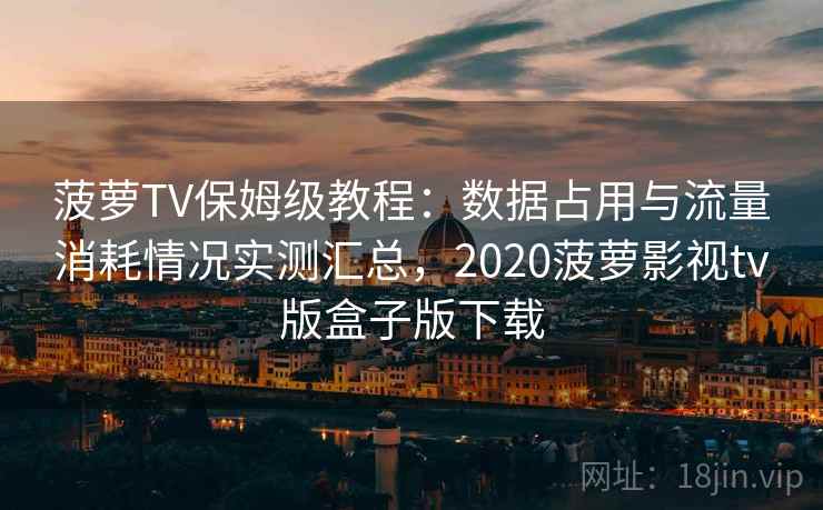 菠萝TV保姆级教程：数据占用与流量消耗情况实测汇总，2020菠萝影视tv版盒子版下载