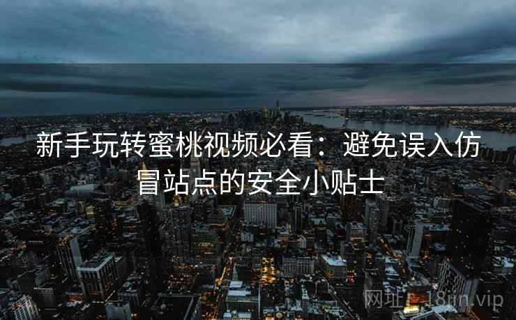 新手玩转蜜桃视频必看：避免误入仿冒站点的安全小贴士