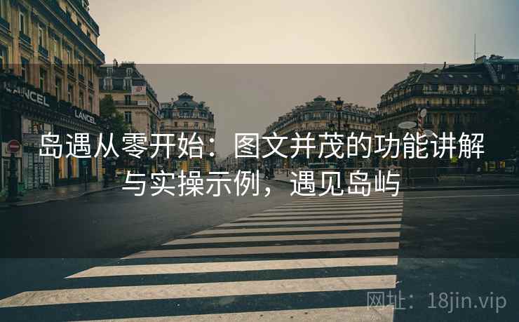 岛遇从零开始:图文并茂的功能讲解与实操示例,遇见岛屿 岛遇从零开始:图文并茂的功能讲解与实操示例,遇见岛屿