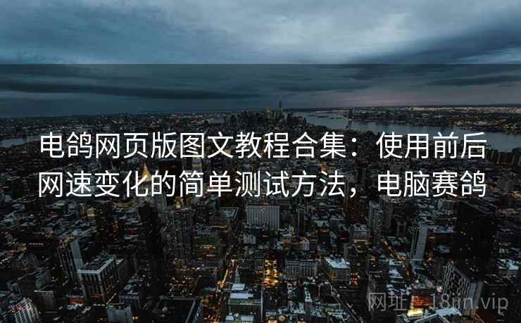 电鸽网页版图文教程合集:使用前后网速变化的简单测试方法,电脑赛鸽 电鸽网页版图文教程合集:使用前后网速变化的简单测试方法,电脑赛鸽